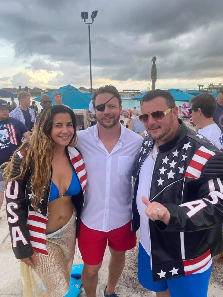 Patriots at the pool