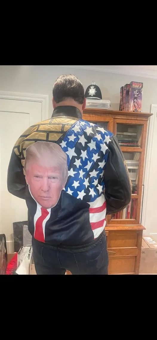 Presidential portrait jacket back view
